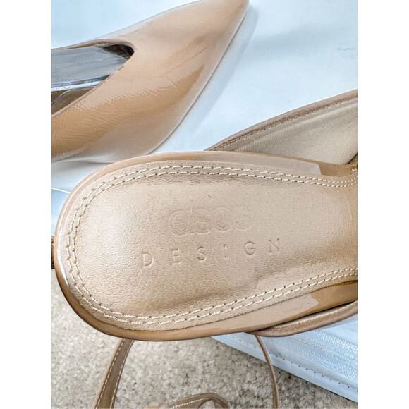 ASOS Design Women's Pointed Gladiator D'Orsay Stiletto Heels Tan Size US 6 - Picture 10 of 11